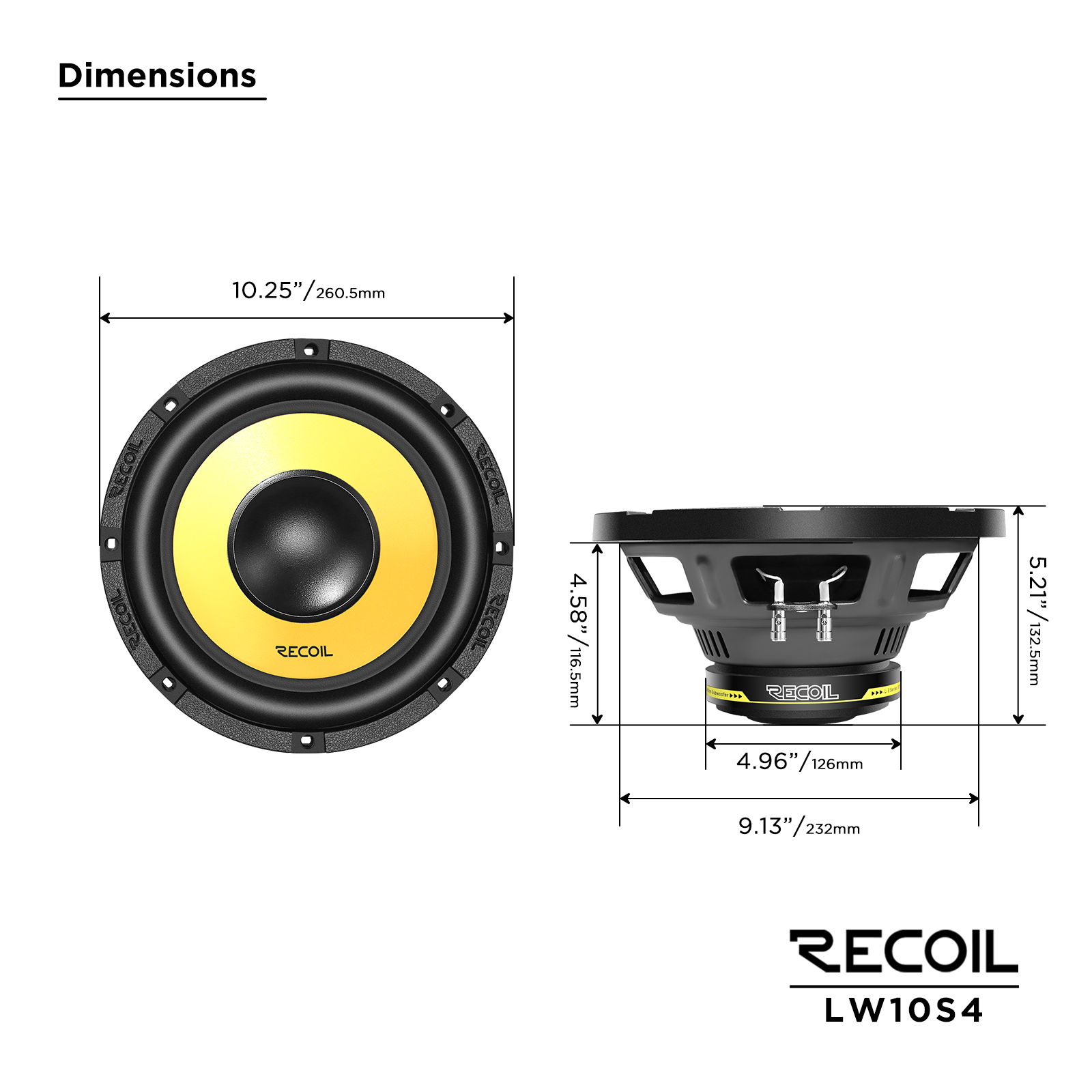 Recoil Audio LW10S4 3333