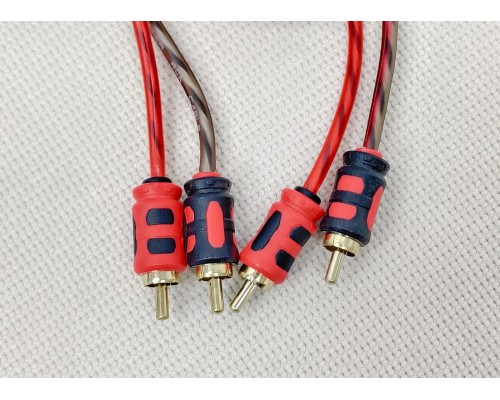 FSD audio Master RCA 1.2 2-х канальный межблочный кабель 1 м, луженая медь, двойной экран 111