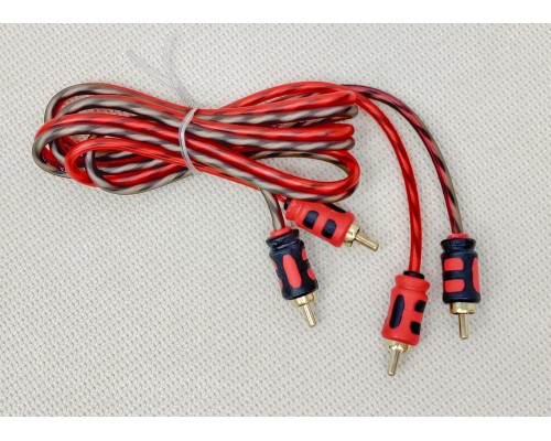 FSD audio Master RCA 1.2 2-х канальный межблочный кабель 1 м, луженая медь, двойной экран 222