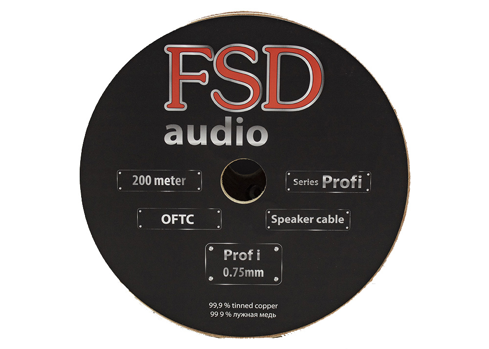 FSD audio PROFI 0.75 mm 18 GA Луженая медь (бухта 200 м)111