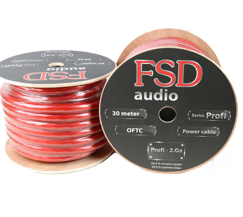 FSD audio PROFI 2 ga Луженая медь (бухта 30 м) Красный 111