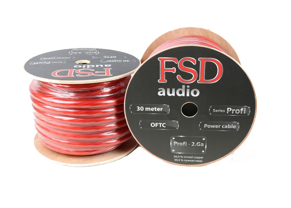 FSD audio PROFI 2 ga Луженая медь (бухта 30 м) Красный 111