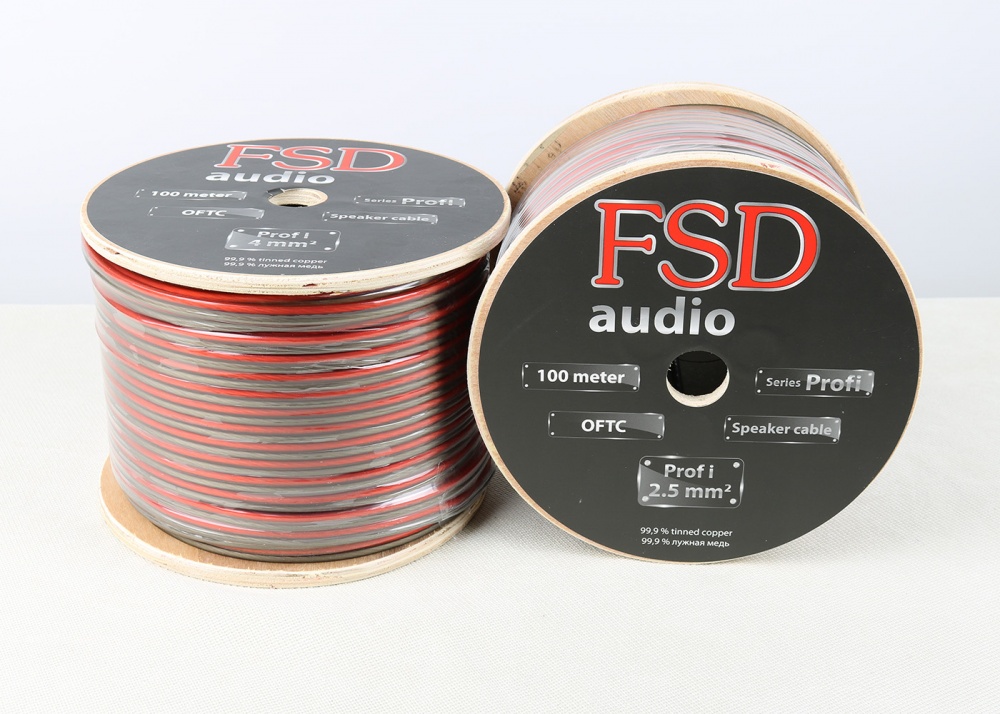 FSD audio PROFI 2,5 mm 14 GA Луженая медь (бухта 100 м) 111