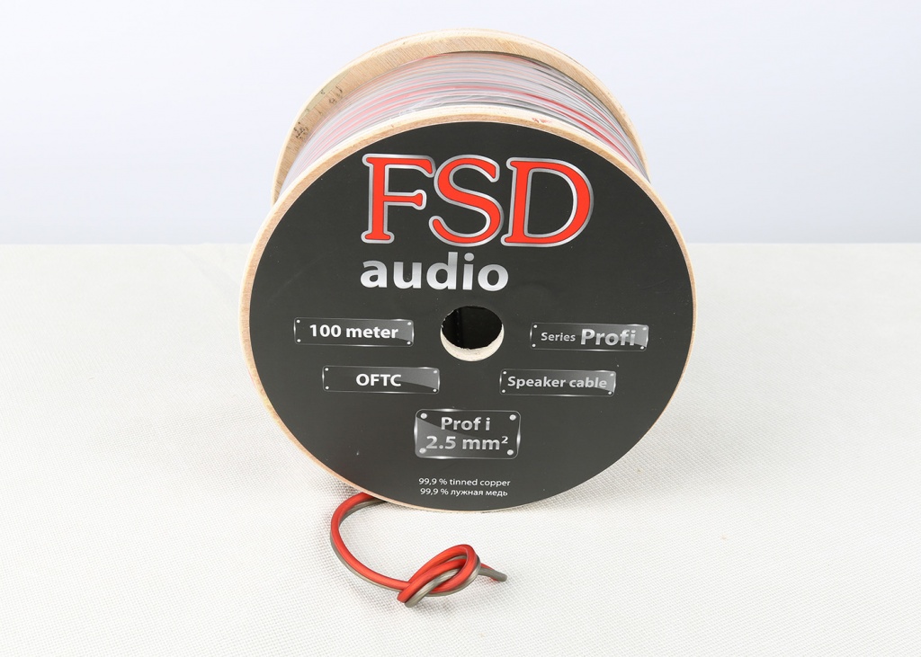 FSD audio PROFI 2,5 mm 14 GA Луженая медь (бухта 100 м) 222