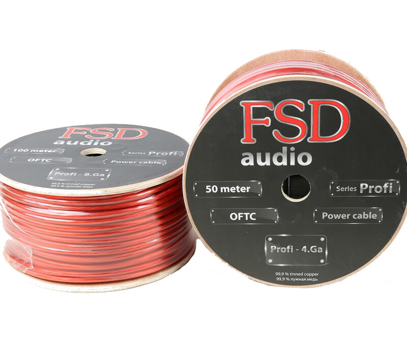 FSD audio PROFI 4 ga Луженая медь (бухта 50 м) Красный 111