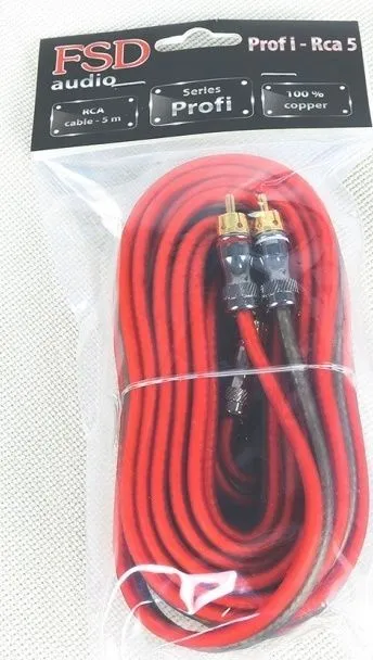 FSD audio PROFI RCA 5.2 2-х канальный межблочный кабель 5 м, луженая медь, тройной экран 333 FSD audio PROFI RCA 5.2 2-х канальный межблочный кабель 5 м, луженая медь, тройной экран 333